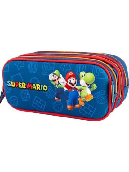 LAPICERA TRIPLE COMPARTIMENTO AZUL MARIO BROS - Image 4