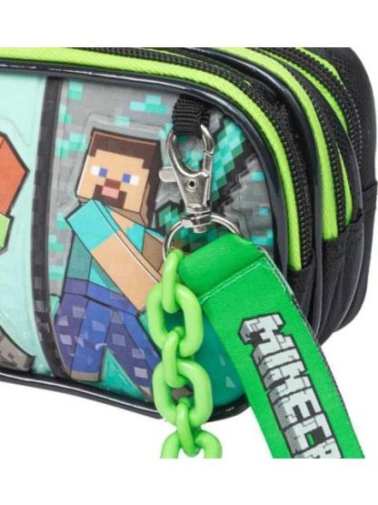LAPICERA TRIPLE COMPARTIMENTO NEGRO MINECRAFT - Image 6