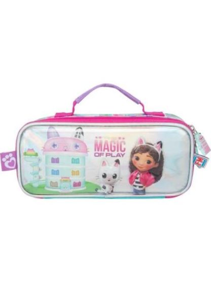 LAPICERA TRIPLE COMPARTIMENTO ROSA GABBYS DOLLHOUSE