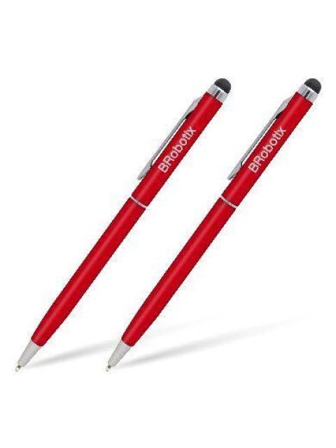 LAPIZ DIGITAL BROBOTIX STYLUS PARA TABLET DOU-PACK ROJA 6000427