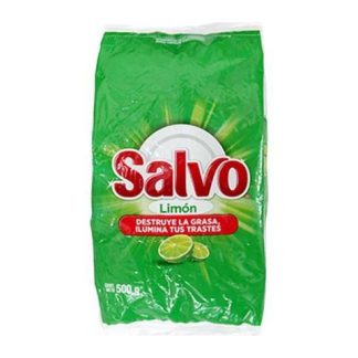 LAVATRASTES SALVO EN POLVO LIMON BOLSA 500 GR