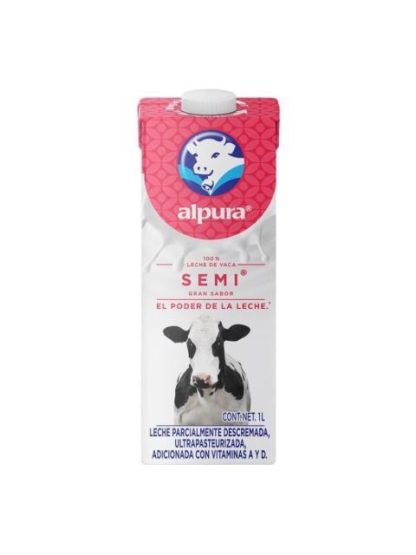 LECHE SEMIDESCREMADA ALPURA 1 LITRO