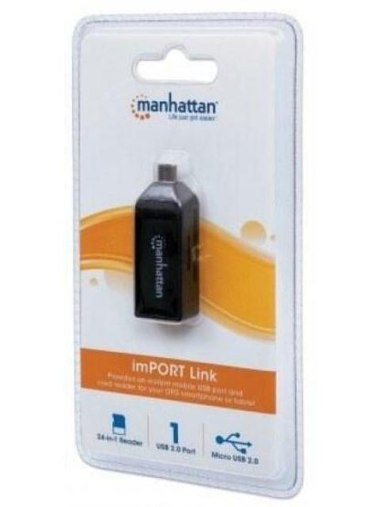 MANHATTAN ADAPTADOR MICRO USB CON LECTOR DE TARJETAS OTG IMPORT LINK 24 EN 1 USB 2.0 - Image 9