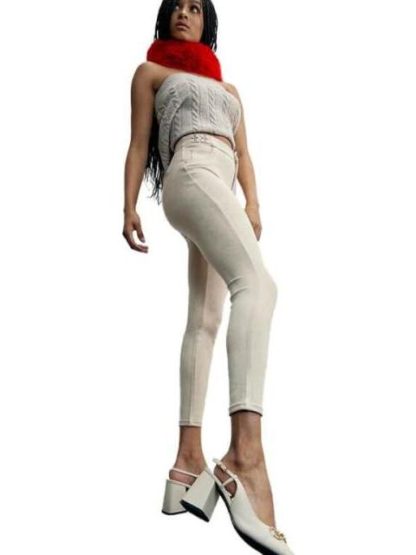 LEGGINGS CASUAL CINTURA REGULAR MARFIL HOLLY LAND - Image 3