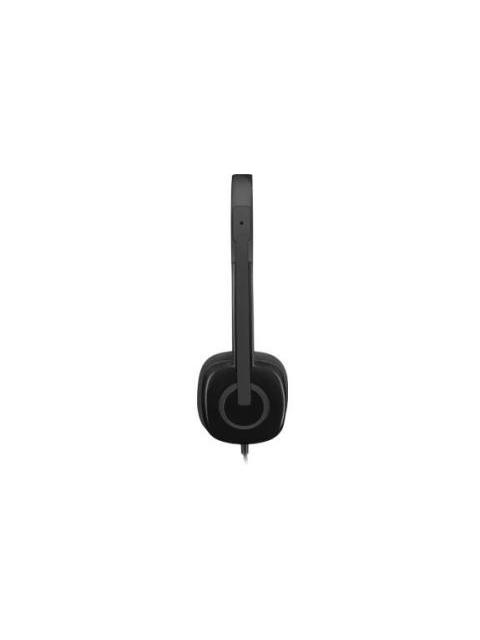 LOGITECH AUDIFONOS CON MICROFONO H151 ALAMBRICO 3.5MM NEGRO - Image 3