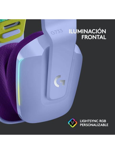 LOGITECH AUDIFONOS GAMER G733 7.1 PARA PS4-PC INALAMBRICO USB LILA - Image 8