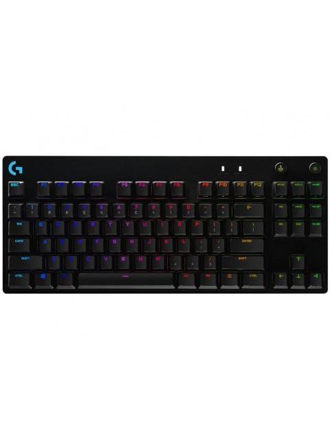 LOGITECH TECLADO GAMER G PRO RGB MECANICO SWITCH GX BLUE ALAMBRICO NEGRO (INGLES)