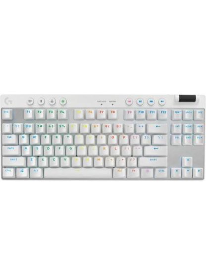LOGITECH TECLADO GAMER PRO X TKL MECANICO SWITCH GX BROWN INALAMBRICO BLANCO (INGLES) - Image 2