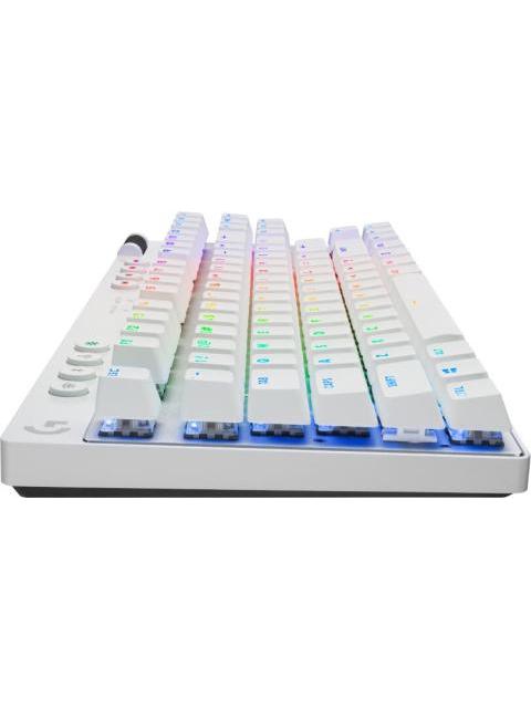 LOGITECH TECLADO GAMER PRO X TKL MECANICO SWITCH GX BROWN INALAMBRICO BLANCO (INGLES) - Image 3