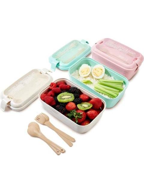 LUNCH BOX CON CUBIERTOS MULTICOLOR HELLODREAM