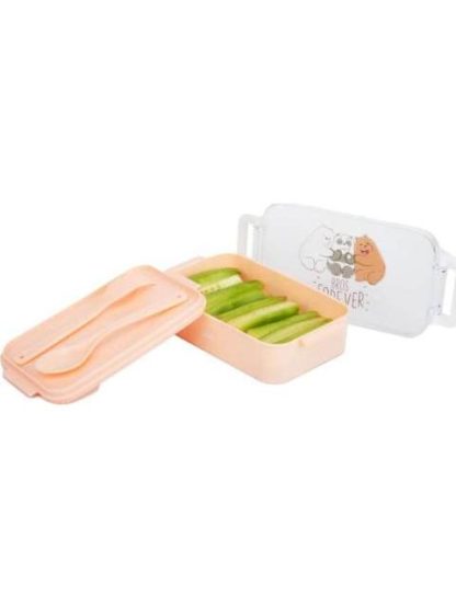 LUNCH BOX CON CUBIERTOS ROSA WE BARE BEARS - Image 2