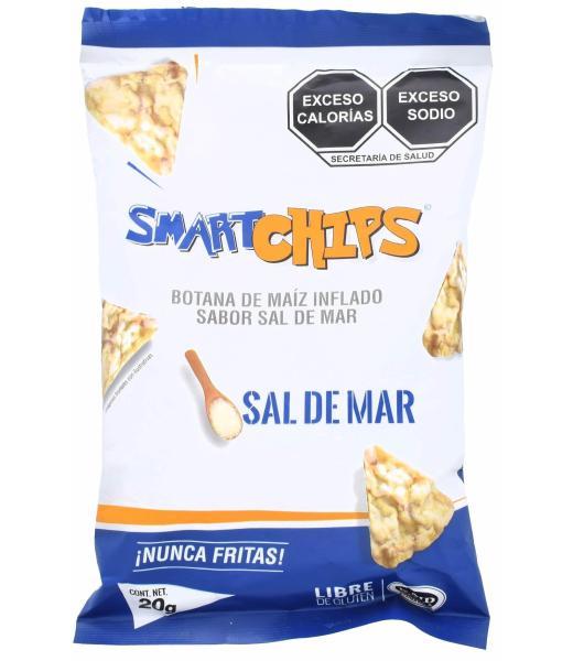 MAIZ INFLADO SAL DE MAR 20 G SMART CHIPS C 12