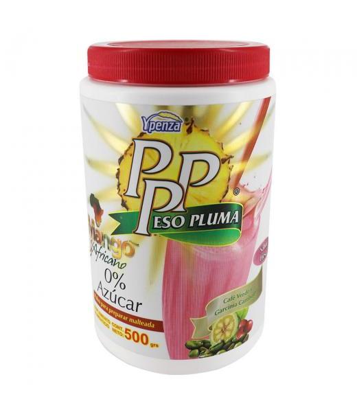 MALTEADA PP PSO PLUMA MANGO AFRICANO 0% AZUCAR SABOR FRESA 500 GR SOLO PARA DIABETICOS
