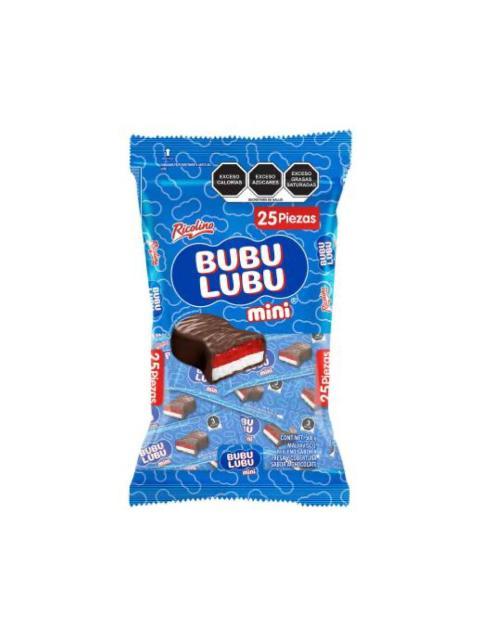 MALVAVISCO CUBIERTO CON CHOCOLATE BUBULUBU MINI BOLSA CON 25 PIEZAS