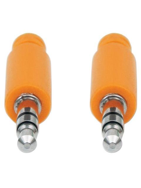MANHATTAN 3.5MM MACHO - 3.5MM MACHO CON RECUBRIMIENTO TEXTIL 1 METRO AZUL-NARANJA - Image 4
