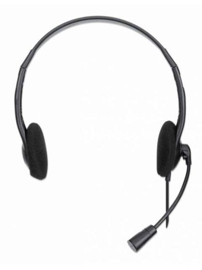 MANHATTAN AUDIFONOS CON MICROFONO 179850 ALAMBRICO 1.5 METROS USB-A NEGRO - Image 3