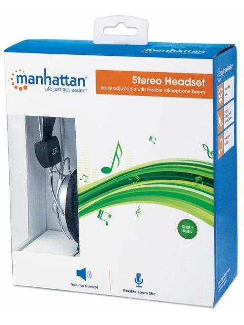 MANHATTAN AUDIFONOS CON MICROFONO V3 LIGERO 2 3.5MM - Image 4