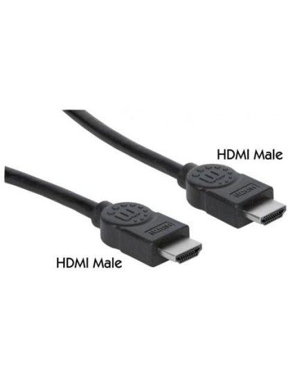 MANHATTAN CABLE HDMI DE ALTA VELOCIDAD CON CANAL ETHERNET HDMI MACHO - HDMI MACHO 4K 30HZ 3 METROS NEGRO - Image 4