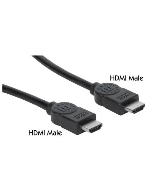 MANHATTAN CABLE HDMI DE ALTA VELOCIDAD CON CANAL ETHERNET HDMI MACHO - HDMI MACHO 4K 30HZ 3 METROS NEGRO - Image 4