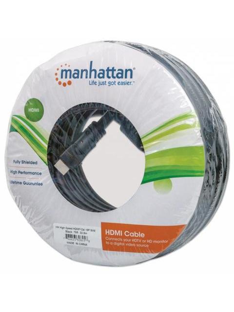 MANHATTAN CABLE HDMI DE ALTA VELOCIDAD HDMI MACHO - HDMI MACHO 1080P 3D 22.5 METROS NEGRO - Image 5