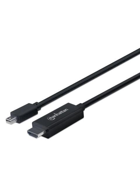 MANHATTAN CABLE MINI DISPLAYPORT 1.1 MACHO - HDMI MACHO 4K 60HZ 1 METRO NEGRO