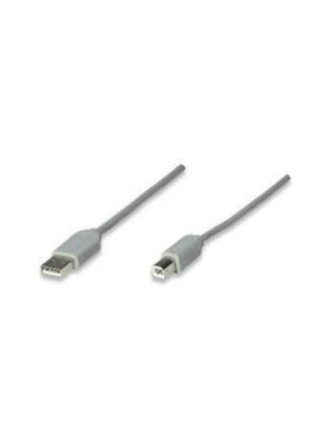 MANHATTAN CABLE USB A MACHO - USB B MACHO 1.8 METROS BLANCO