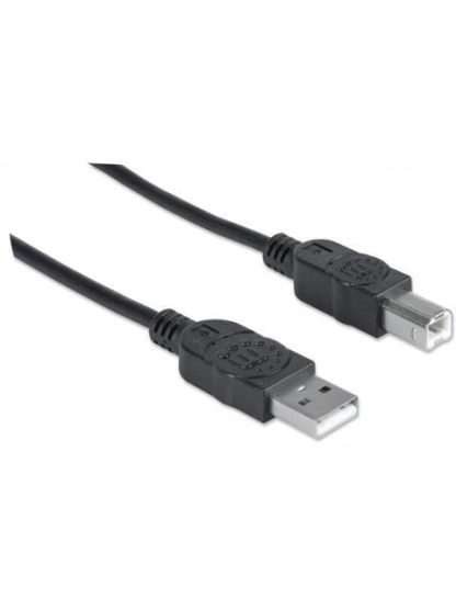 MANHATTAN CABLE USB A MACHO - USB B MACHO 1 METRO NEGRO - Image 2