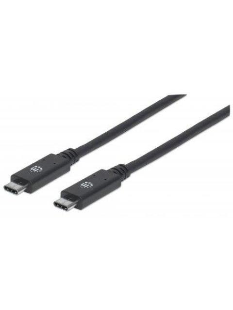 MANHATTAN CABLE USB C MACHO - USB C MACHO 1 METRO NEGRO