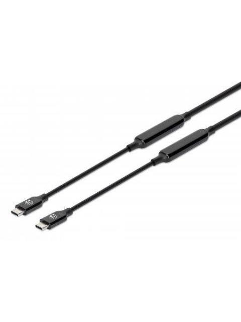 MANHATTAN CABLE USB C MACHO - USB C MACHO 3 METROS NEGRO
