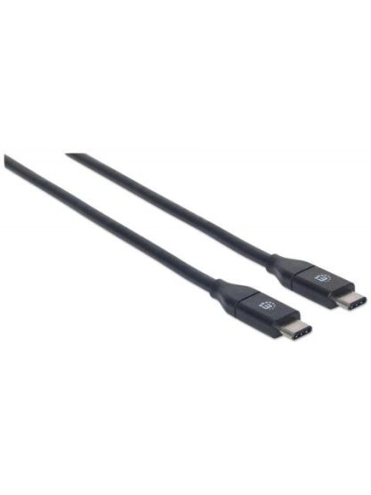 MANHATTAN CABLE USB C MACHO - USB C MACHO 50CM NEGRO - Image 2