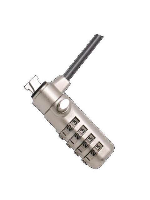 MANHATTAN CANDADO DE COMBINACION PARA LAPTOPS 440493 1.8 METROS GRIS