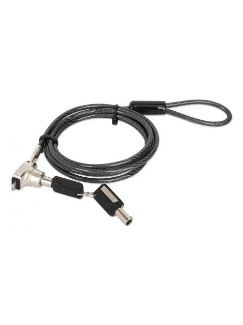 MANHATTAN CANDADO DE LLAVE PARA LAPTOP 440509 1.5 METROS NEGRO