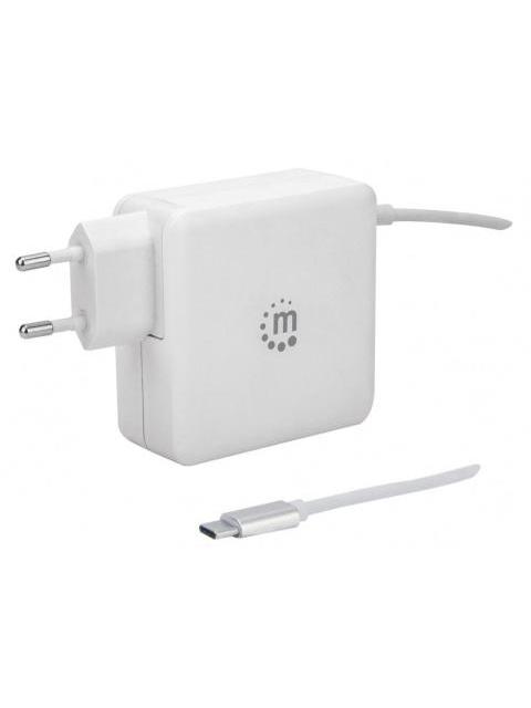 MANHATTAN CARGADOR DE PARED UNIVERSAL 60W USB C 1X USB A BLANCO