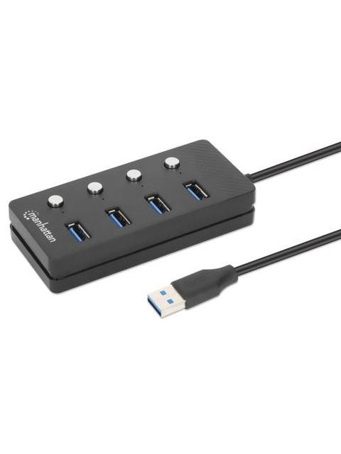 MANHATTAN HUB USB A - 4X USB A 3.2 GRIS