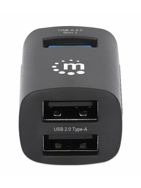 MANHATTAN HUB USB-C MACHO 1X USB-A 3.0 2X USB-A 2.0 5 GBIT-S NEGRO - Image 4