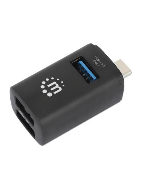MANHATTAN HUB USB-C MACHO 1X USB-A 3.0 2X USB-A 2.0 5 GBIT-S NEGRO - Image 5