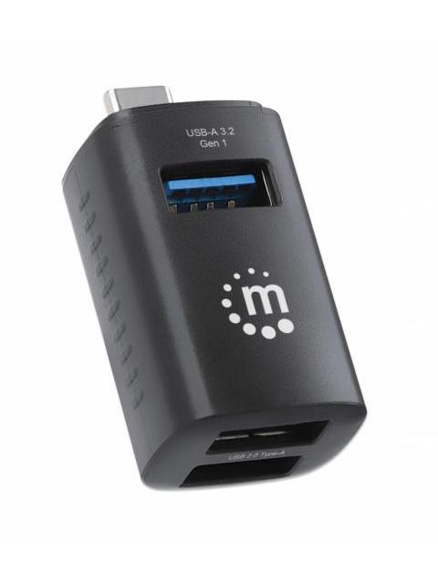 MANHATTAN HUB USB-C MACHO 1X USB-A 3.0 2X USB-A 2.0 5 GBIT-S NEGRO - Image 7