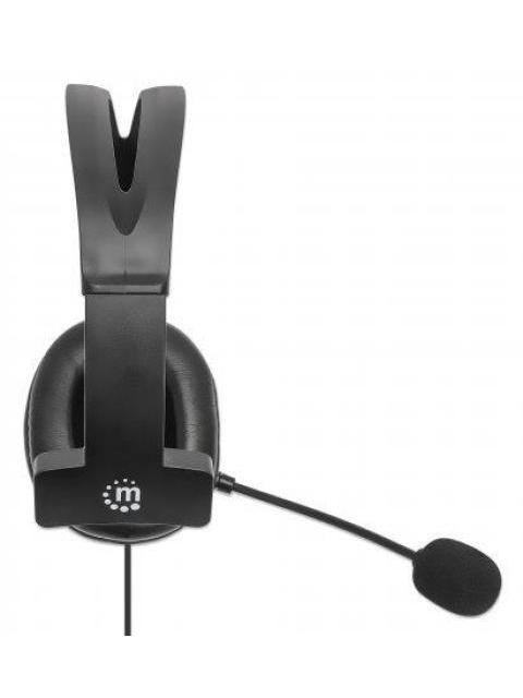 MANHATTAN MONOAURAL CON MICROFONO 180849 ALAMBRICO USB-A NEGRO - Image 4