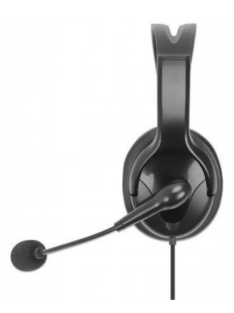 MANHATTAN MONOAURAL CON MICROFONO 180849 ALAMBRICO USB-A NEGRO - Image 5