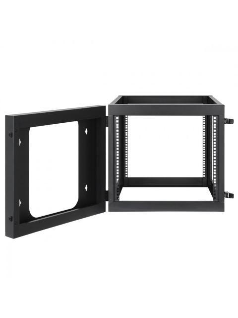 MANHATTAN RACK ABIERTO 19 PARA MONTAJE EN PARED HASTA 40KG 9U NEGRO