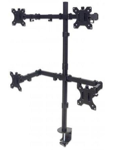 MANHATTAN SOPORTE PARA 4 MONITORES 13 - 32 HASTA 32KG NEGRO
