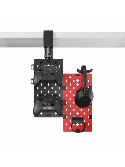 MANHATTAN SOPORTE PARA ESCRITORIO CON TABLERO ORGANIZADOR HASTA 1.5KG NEGRO-ROJO - Image 5