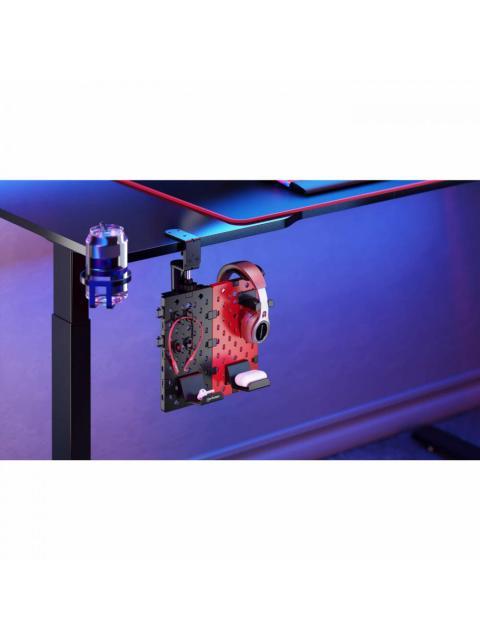 MANHATTAN SOPORTE PARA ESCRITORIO CON TABLERO ORGANIZADOR HASTA 1.5KG NEGRO-ROJO - Image 7