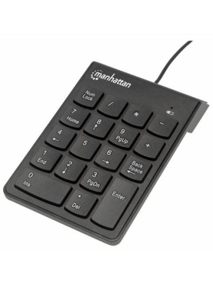 MANHATTAN TECLADO NUMERICO 176354 ALAMBRICO USB NEGRO