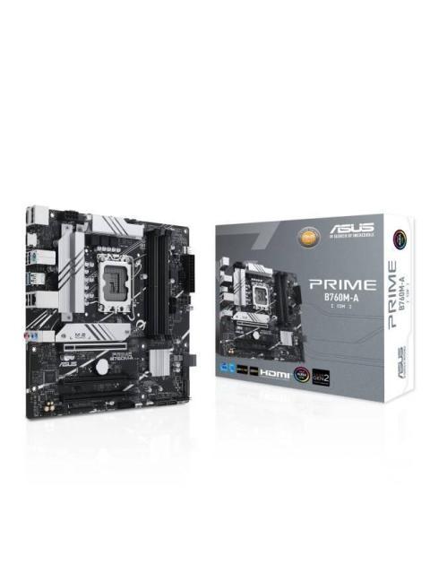 MB ASUS PRIME B760MACSM INTEL SOCKET LGA1700 PARA PROCESADORES INTEL CORE DE 14.ª 13.ª Y 12.ª GENERACION MICROATX