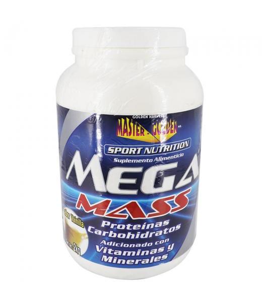 MEGA MASS VAINILLA 2KG. PROTEINASCARBOHIDRATOS ADIC. C VIT Y MINE GOLDEN HARVEST