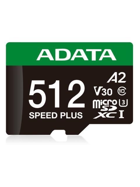 MEMORIA FLASH ADATA SPEED PLUS 512GB MICROSDXC UHS-I CLASE 10 CON ADAPTADOR