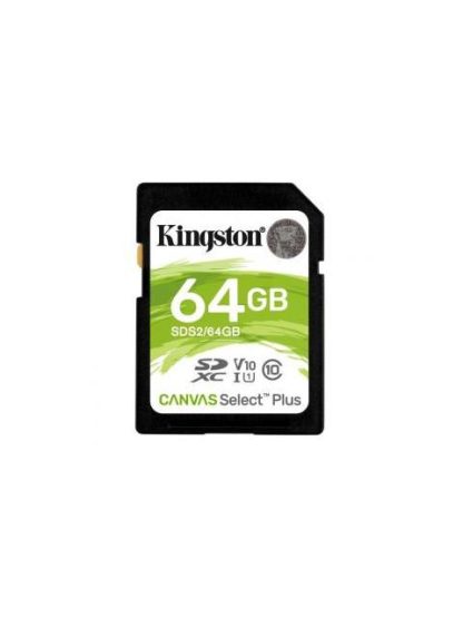 MEMORIA FLASH KINGSTON CANVAS SELECT PLUS 64GB SDXC UHS-I CLASE 10