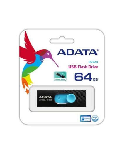 MEMORIA USB ADATA AUV22064GRBKBL AZUL - NEGRO 64 GB USB 2.0 - Image 2