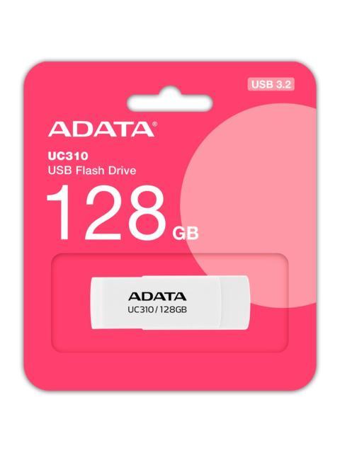 MEMORIA USB ADATA UC310 128GB USB 3.2 LECTURA 100 MB-S BLANCO